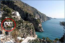 amalfi coast: villa for rent in praiano