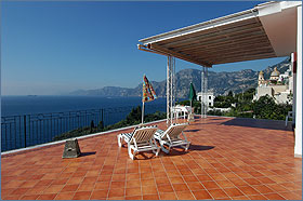 amalfi coast: villa for rent in vettica maggiore