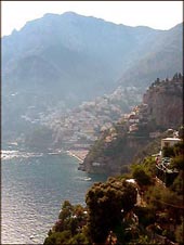 Il panorama di Positano